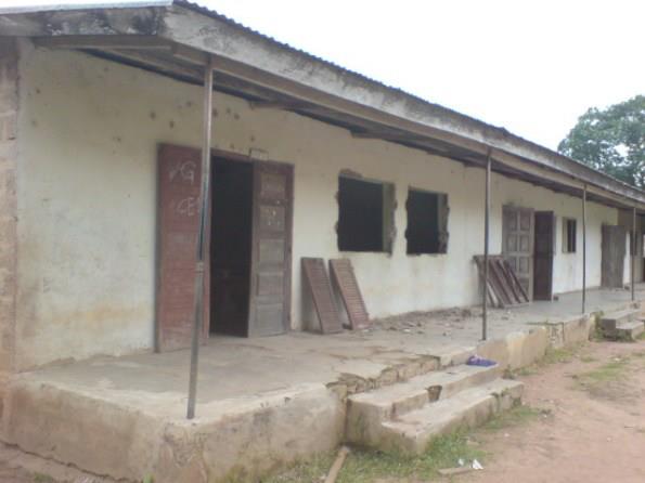 L'école de Bandakagni-Sokoura avant sa réhabilitation