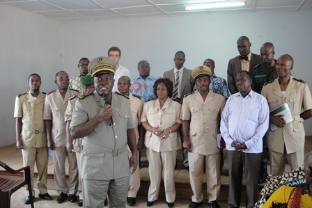 Le préfet Andjou Koua exhortant les membres du comité 