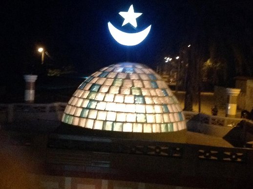 La nouvelle mosquée vue la nuit